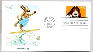 #3230 BRIGHT DOG FIRST DAY OF ISSUE FLEETWOOD FIRST DAY COVER FDC - Picture 1 of 1