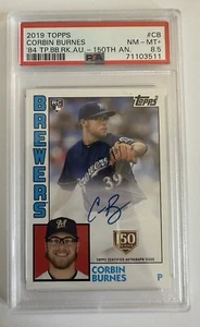 2019 Topps 1984 150th Anniversary Corbin Burnes RC Rookie AUTO/150 PSA 8,5 - Bild 1 von 2