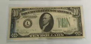 1934 D 10 dollar bill San Francisco L uncirculated note - Picture 1 of 2