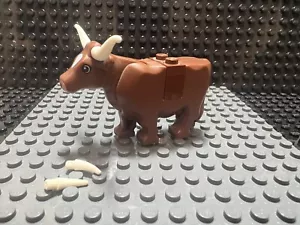Lego Cow/bull Farm City Animal Minifigure. Reddish Brown. Toys. - Picture 1 of 6