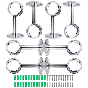 Gardinenstange Halterung8PCS 19mm+22mm Edelstahl Rundrohr-Halterung Halterung... - Bild 1 von 7