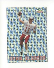 1993 Pacific Silver Prism Circular Inserts #3 Drew Bledsoe Rookie Patriots
