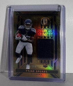 2023 GOLD STANDARD FOOTBALL TYJAE SPEARS NEWLY MINTED RC PATCH 114/399 TITANS