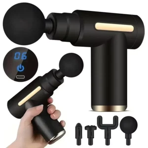USB Mini Massage Gun Fascia Machine Muscle Relaxation Vibrating Gun Rod Massage - Picture 1 of 5