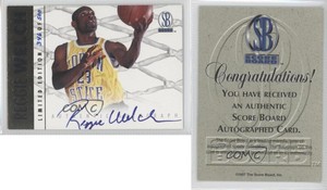 1997 Score Board Rookies Authentic Silver Foil Limited Edition Reggie Welch Auto