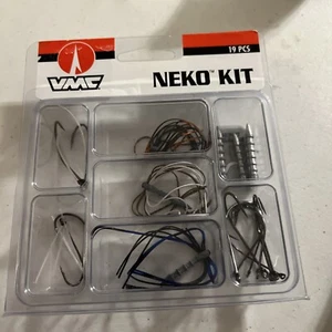 VMC Neko Rig Kit 19-Piece Bass Finesse Fishing Terminal Tackle Starter Kit New - Picture 1 of 4