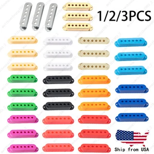 1/2/3Pcs Plastic SSS Single Coil Pickup Covers For Fender SQ Strat multiColors - Picture 1 of 41
