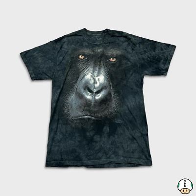 Camiseta De Colección 2007 The Mountain Ape Camiseta Para Hombre Mediana Negra Lavada a Piedra Animal Foto 1 de 4