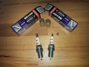 2x BRISK DR17YS - YS Performance Motor Cycle Silver Elettrodo Candele Racing - Foto 1 di 4