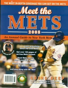 MLB - NEW YORK METS - MEET THE METS - 2008 - AN ANNUAL GUIDE TO THE NY METS - Picture 1 of 2