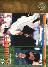 1999 Pacific Omega Gold Baltimore Orioles Baseball Card #38 B.J. Surhoff /299