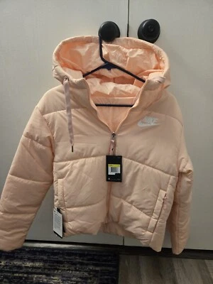 Nike Sportswear Synthetic Fill Reversible Coat PINK Wmns SMALL 939360-646 Jacket - Image 1 of 4