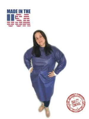Non Surgical Gowns. Medical Protective Gear. Unisex One Size fits all (Violet). - Image 1 of 4