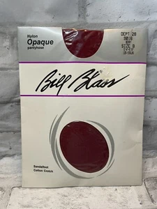 Vintage Size B Bill Blass Opaque Pantyhose Berry Colored NEW Sandalfoot - Picture 1 of 12