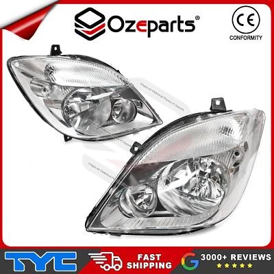 TYC Pair LH+RH Head Light Lamp No Fog Hole For Mercedes Benz Sprinter 2006-2013 - Image 1 of 4