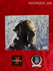 Foto firmada por Ken Kirzinger de 8x10 Freddy VS Jason Beckett Certificado de Autenticidad Jason - Imagen 1 de 2