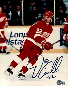Dino Ciccarelli Signed Detroit Red Wings Photofile 8x10 Photo Beckett COA - Picture 1 of 1
