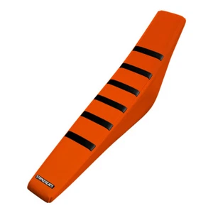 KTM SX 125 150 250 2021 2022 Gripper Ribbed Seat Cover Orange Black Ribs - Picture 1 of 2