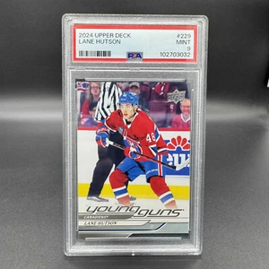 2024-25 Upper Deck Young Guns Hockey Rookie #229 Lane Hutson PSA 9 MINT - Bild 1 von 1