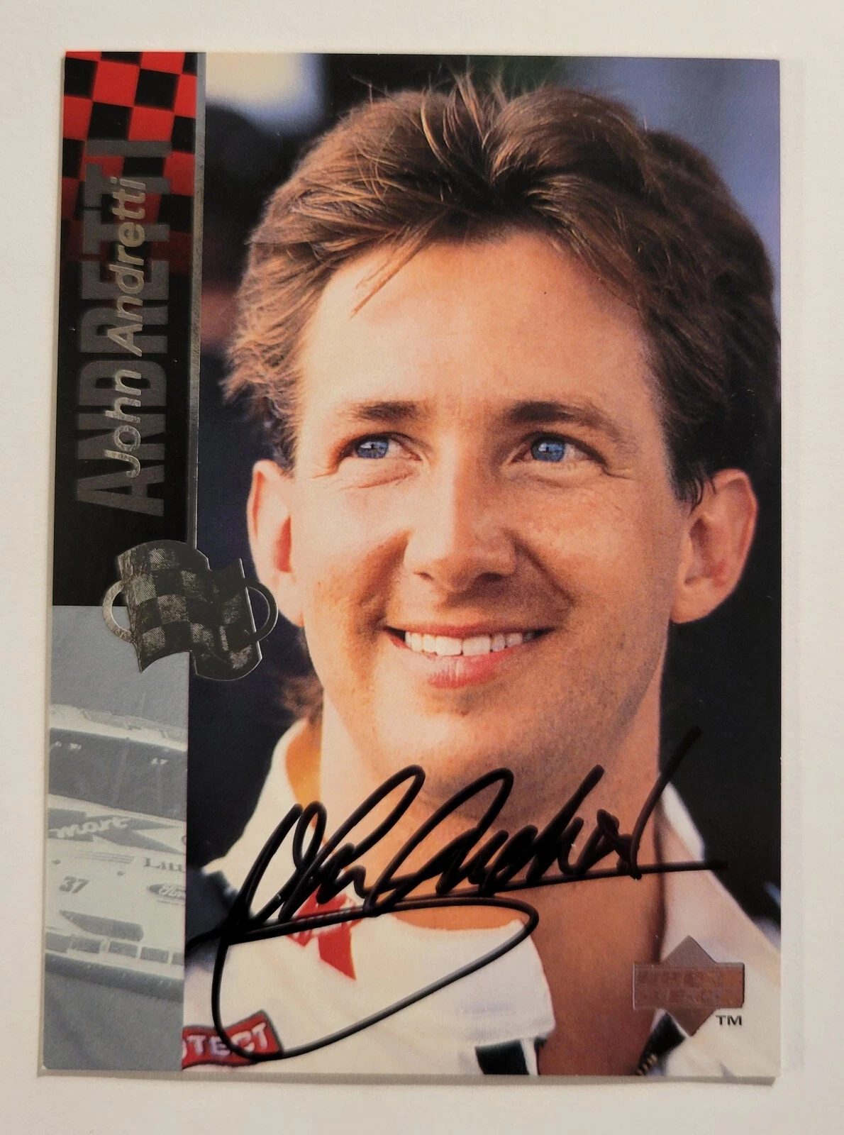 John Andretti Autographed 1995 Upper Deck Series 2 Motorsport Autograph