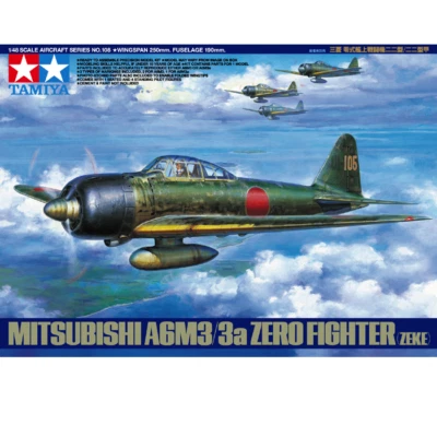 Tamiya 61108 Mitsubishi A6M3/3a Zero Fighter Zeke 1/48