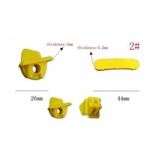 20x Cambio Pneumatici Macchina Montaggio Plastica Smontaggio Testa d'anatra Inserto Protezione Cerchio 2# - Foto 1 di 2