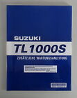 Workshop Manual Suzuki TL 1000 S Model 99 Supplement Stand 06/1998