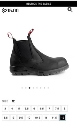 Redback Boots UBBK Bobcat Black Oil Kip Soft Toe Work Boots Size 12 Nice pair! - Image 1 of 4