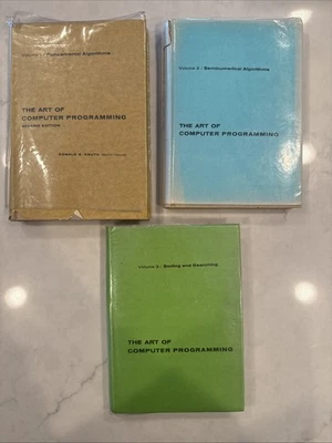 3 v Art of Computer Programming; Fundamental Algorithms, Mathematics Knuth 1973 - Image 1 of 4