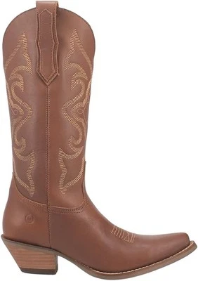 Botas informales Dingo para mujer Out West bordadas punta corta tacón medio de la pantorrilla...  Foto 1 de 4