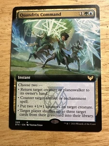 MTG Quandrix Command Extended Art Regular #349 Strixhaven: School of Mages NM/M - Picture 1 of 2