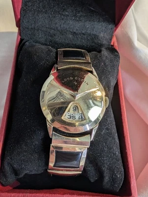 Lord Elgin "Chevron" Jump Hour Watch 1950s - Image 1 of 4