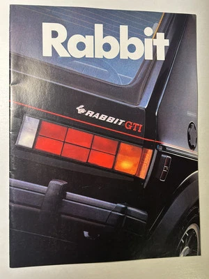 VW Volkswagen Rabbit GTI 1983 y folleto de ventas de autos convertibles catálogo Foto 1 de 4