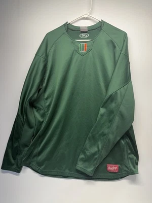 Camiseta pulôver verde masculina Rawlings logotipo L Oregon? - Imagem 1 de 4