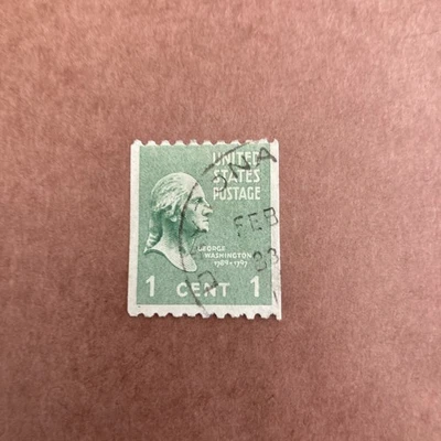 *RARE* Vintage Collectable. George Washington 1 Cent Stamp 1789-1797   - Image 1 of 2