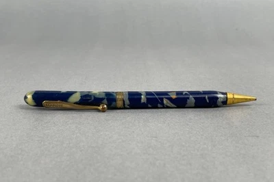 Vintage Marine Cream Brown Gold Trim Marbled Celluloid Mechanical Pencil - Image 1 of 4