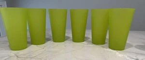 Lot of 6 Light Green 32oz Plastic Reusable Tumblers Great Cups for outdoors - Picture 1 of 5