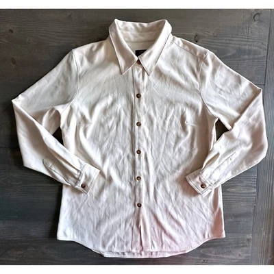 Camisa Crazy Horse Liz Claiborne Bronceada Manga Larga Cuello Abotonada Para Hombres Talla M Foto 1 de 4