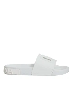 Dolce & Gabbana weiße Gummi-Pantoletten Sandalen Beachwear Damenschuhe authentisch - Bild 1 von 6
