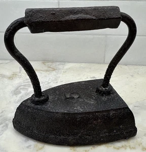 Antikes Gusseisen SRAURIG/FLACHEISEN geprägt PERFEKTION 5 PFUND Griff Vintage Bauernhaus Deko - Bild 1 von 14
