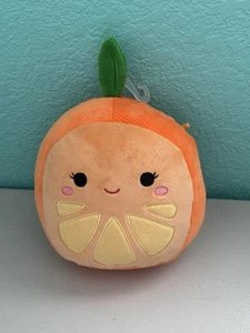 Squishmallows Original 7" Celia The Orange Slice Dog Toy Squeaks Crinkles NEW - Picture 1 of 5