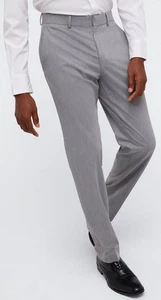 Kenneth Cole Techni-Cole Performance elegante Slim Fit Hose 34x34 grau Chino Hose - Bild 1 von 4