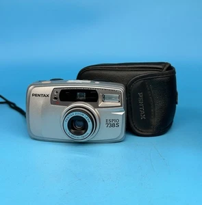 Pentax Espio 738s 35mm Film Point and Shoot Camera Silver - Tested - Picture 1 of 11