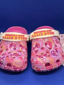 Nuevo con etiquetas Zuecos Clásicos Rosa Hello Kitty Mulas Zapatillas Niñas Unisex C8 - Imagen 1 de 6