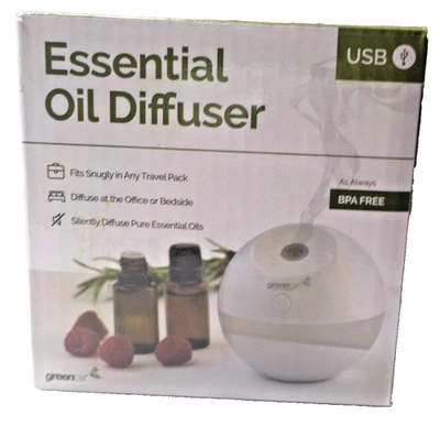 Difusor de aceites esenciales GREENAIR desactiva silenciosamente aceites sin BPA, usa tus aceites Foto 1 de 4