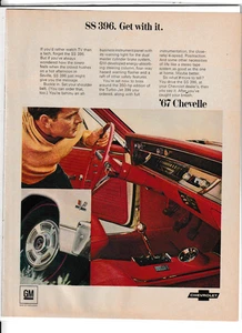 Original 1967 Chevrolet Chevelle SS 396 Magazine Ad "Get with It" - Picture 1 of 1