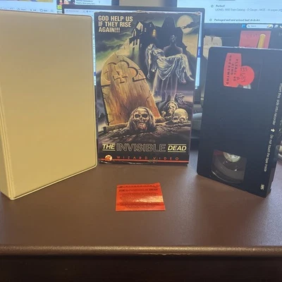 Wizard Video Big Box The Invisible Dead VHS Tape Movie Re-Release Collectible E2 - Image 1 of 4