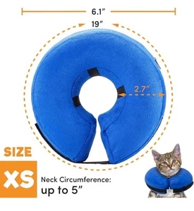 BENCMATE Protective Inflatable Collar for Dogs & Cats Pet Recovery Collar XS - Picture 1 of 3