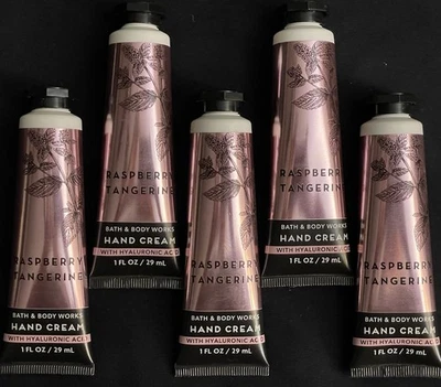 (5) - Bath & Body Works RASPBERRY TANGERINE Hyaluronic Hand Cream Lotion 1 Oz. - Image 1 of 2