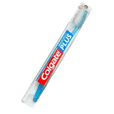 Colgate Plus Toothbrush Vintage No 1 Full Diamond Shaped Head Medium, NEW - Image 1 of 4